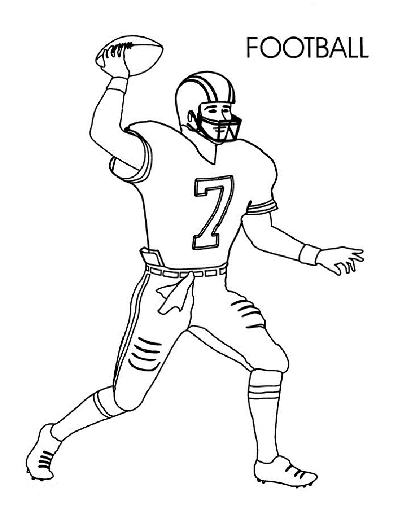 Football Coloring Pages for Preschoolers Activity Shelter