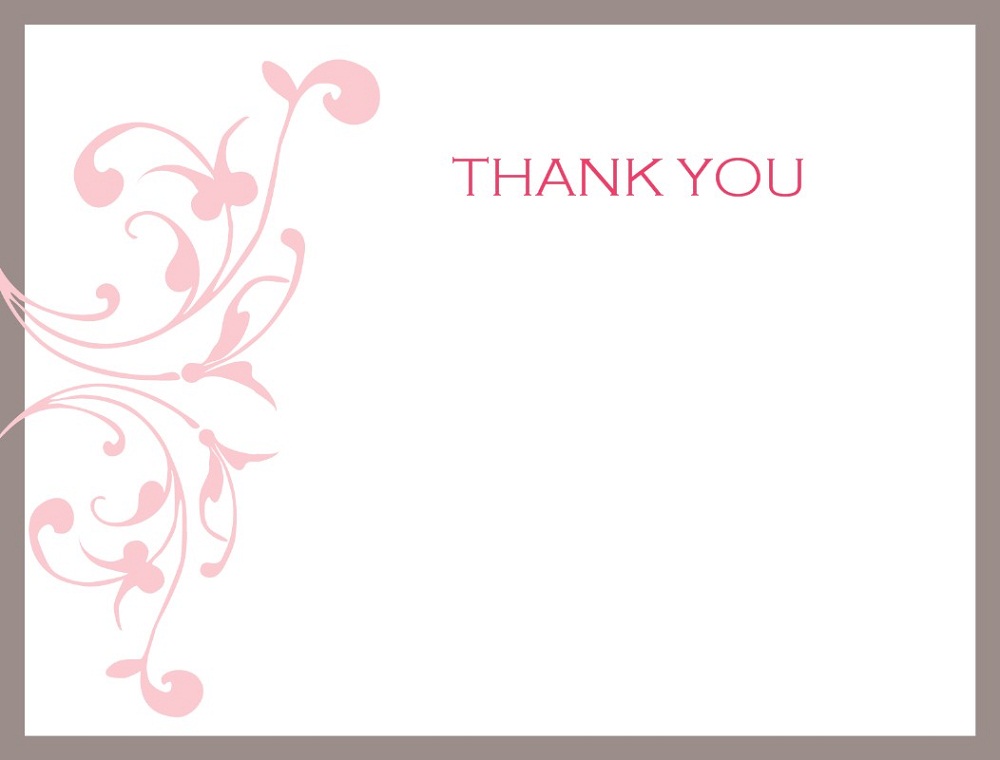 Thank you note free