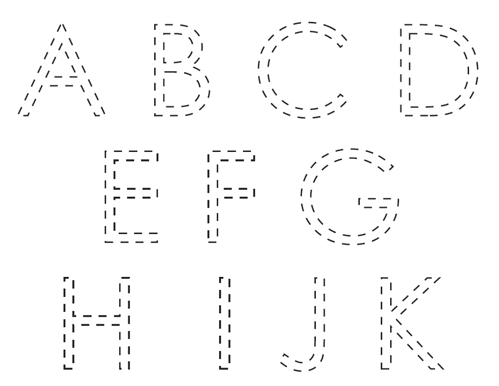 alphabet tracer pages free