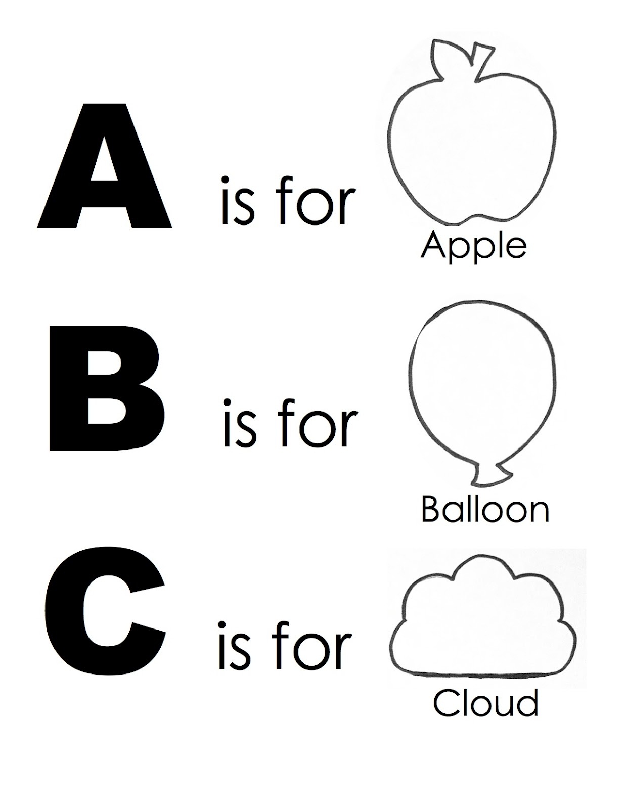 free abc worksheets simple