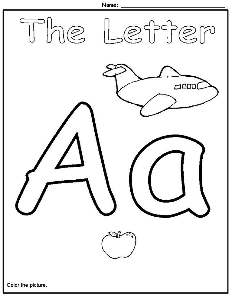 letter a printable for kids