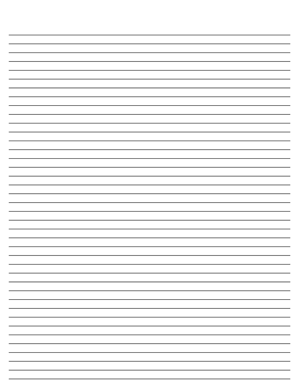 lined paper for writing small line