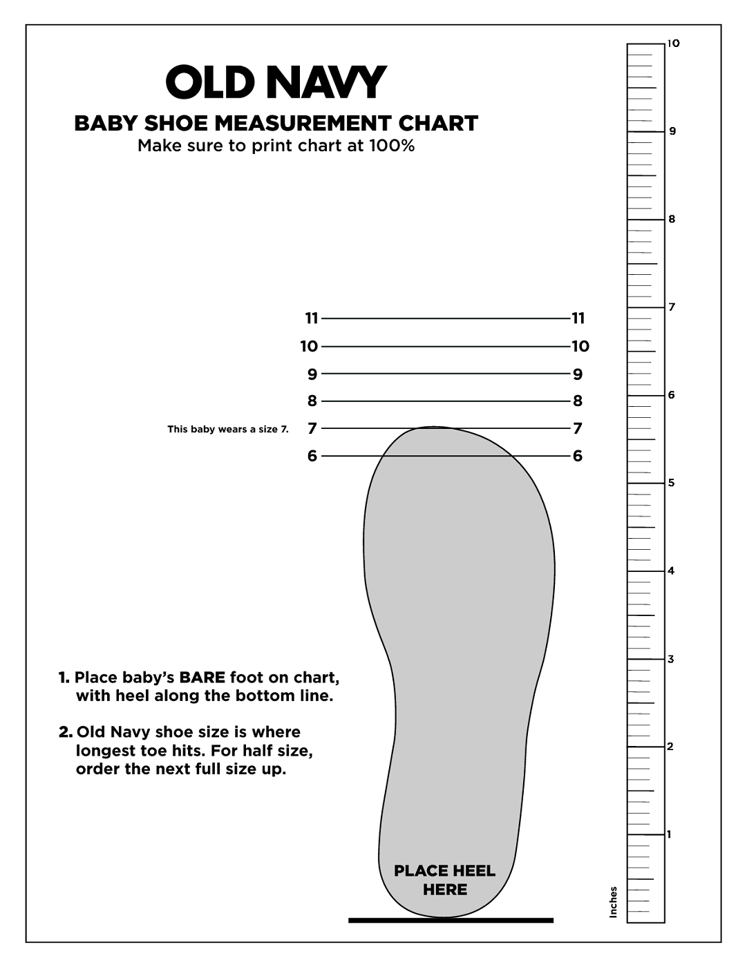 Millen Shoe Size Chart