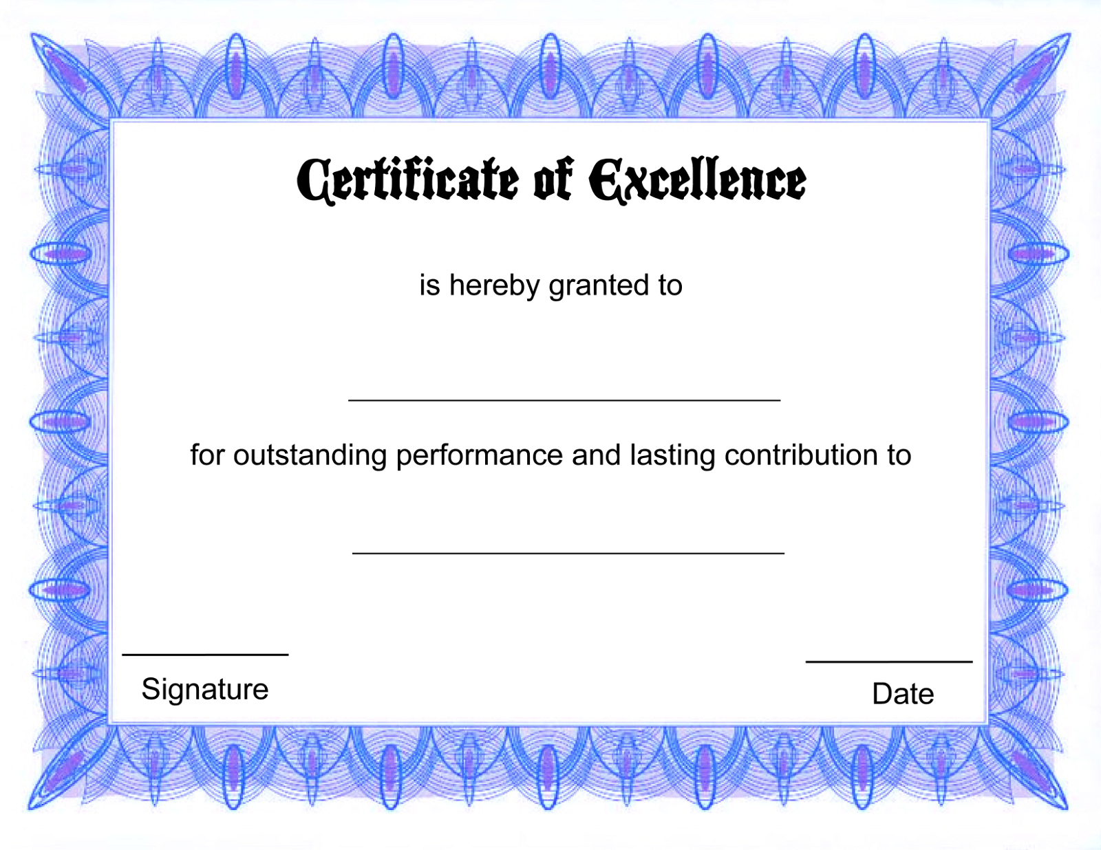 Blank Certificate Templates to Print | Activity Shelter
 Blank Certificate Templates For Word Free