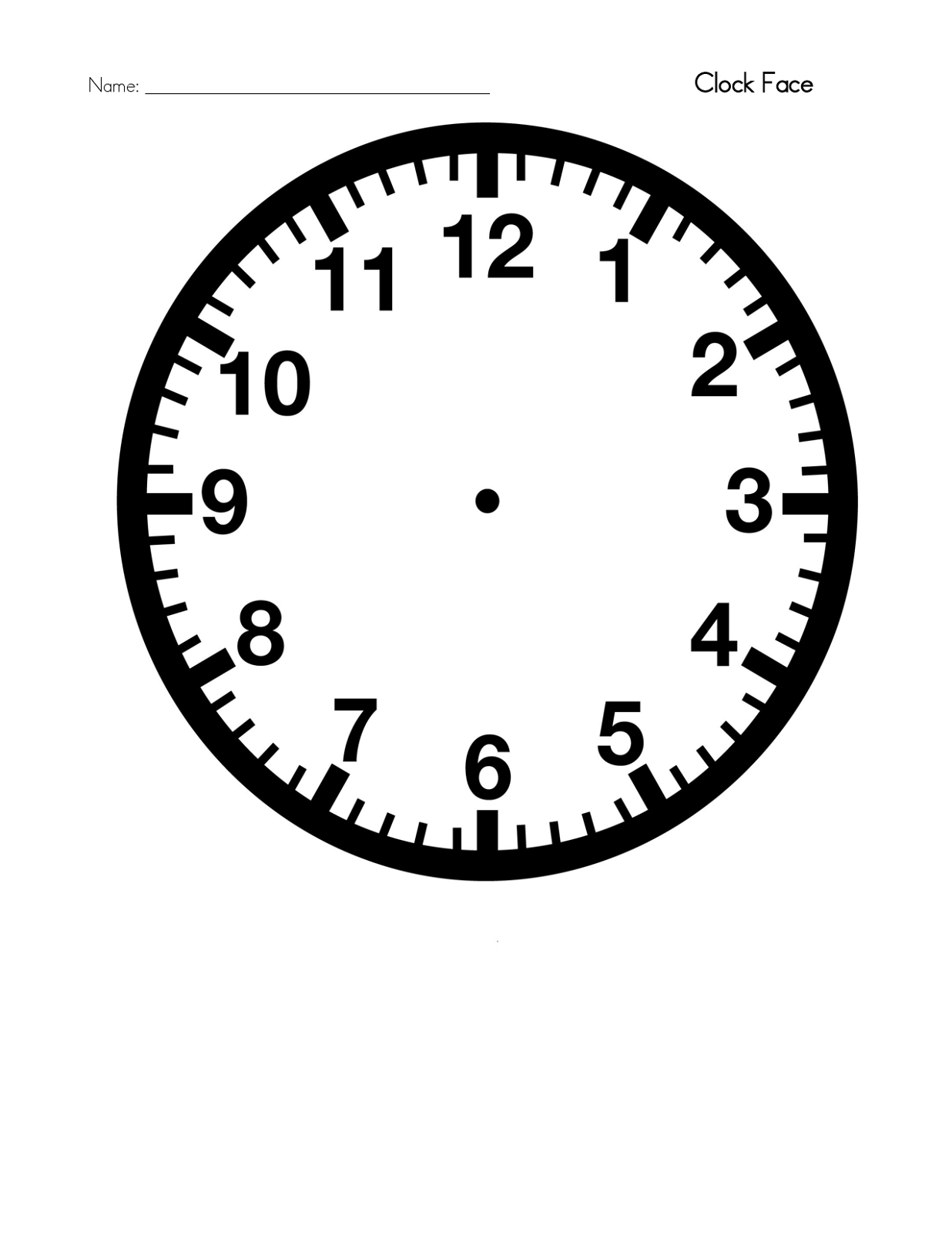 blank clock template 2016