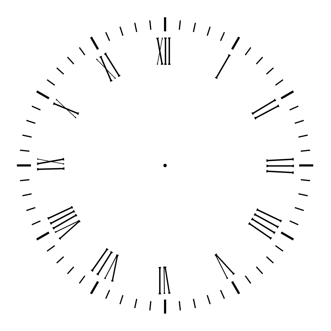 blank clock template new
