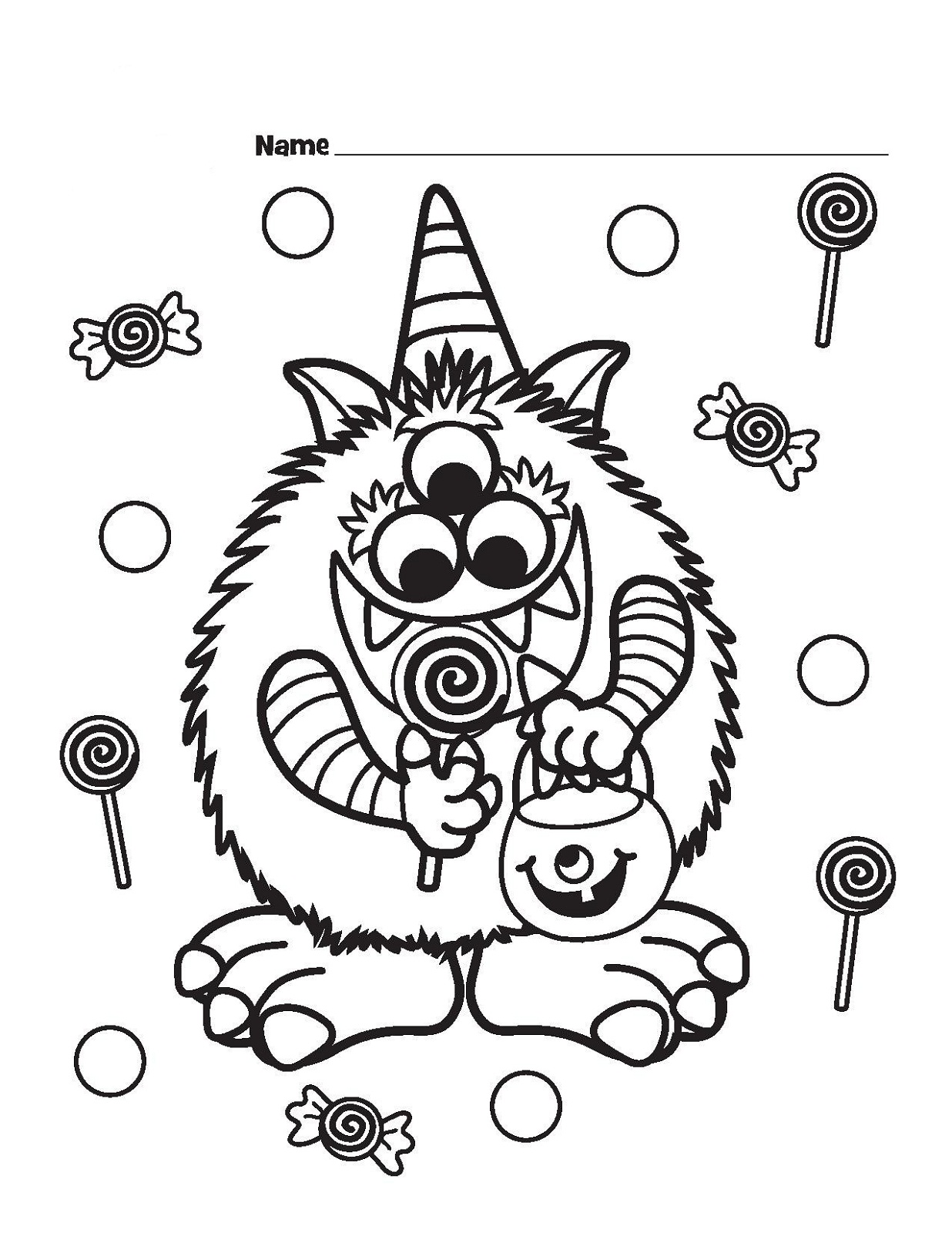 candyland coloring pages halloween
