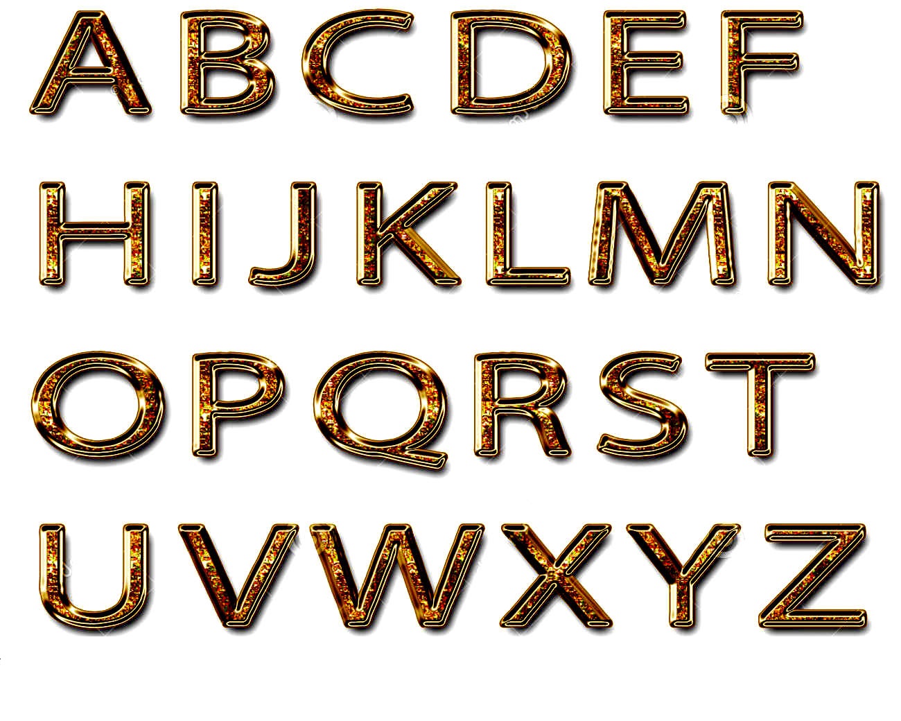 capital alphabet letters new
