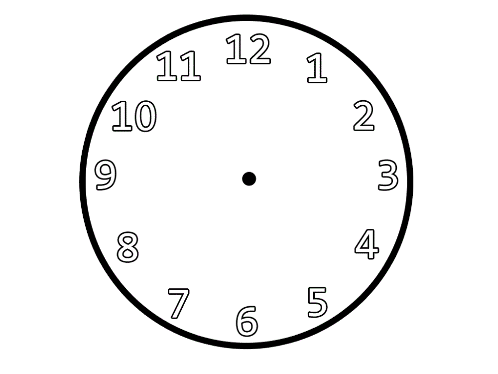 clock face printable 2016