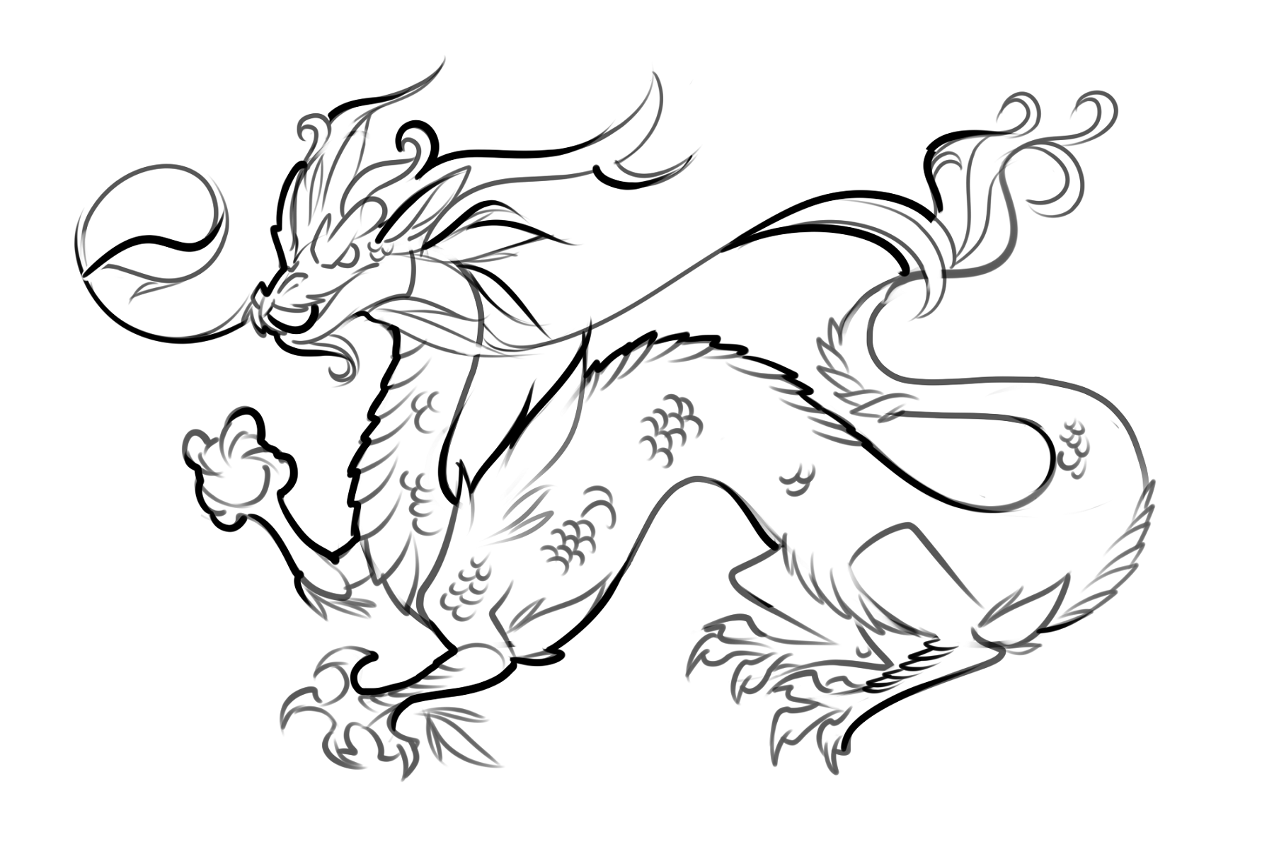 dragon colouring pages easy