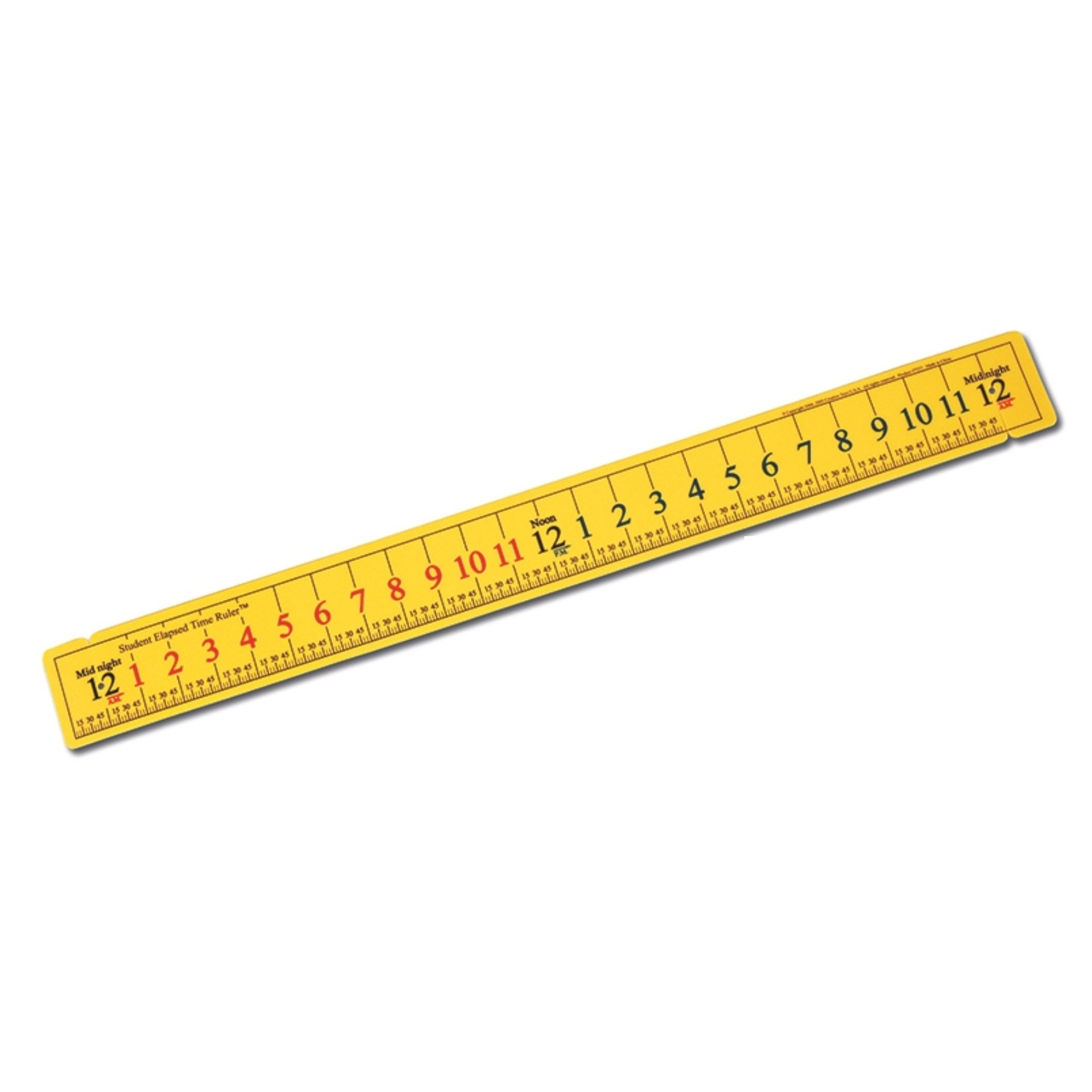 elapsed time ruler yellow