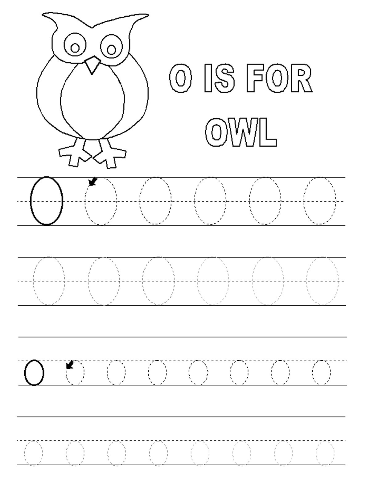 Free Printable Letter O Worksheets For Kindergarten