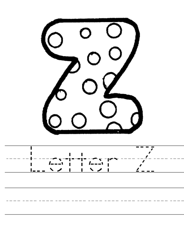 letter z worksheet new