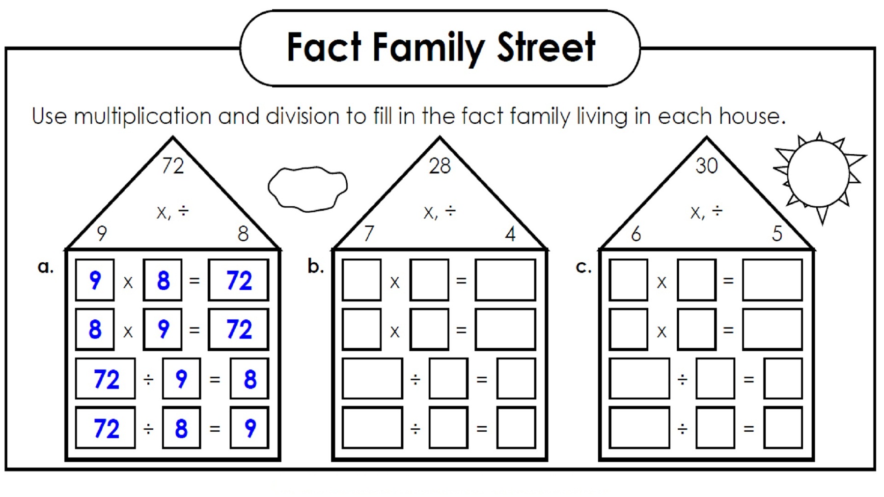 number family worksheets printable