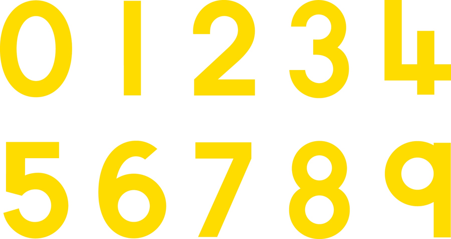 picture of numbers for school