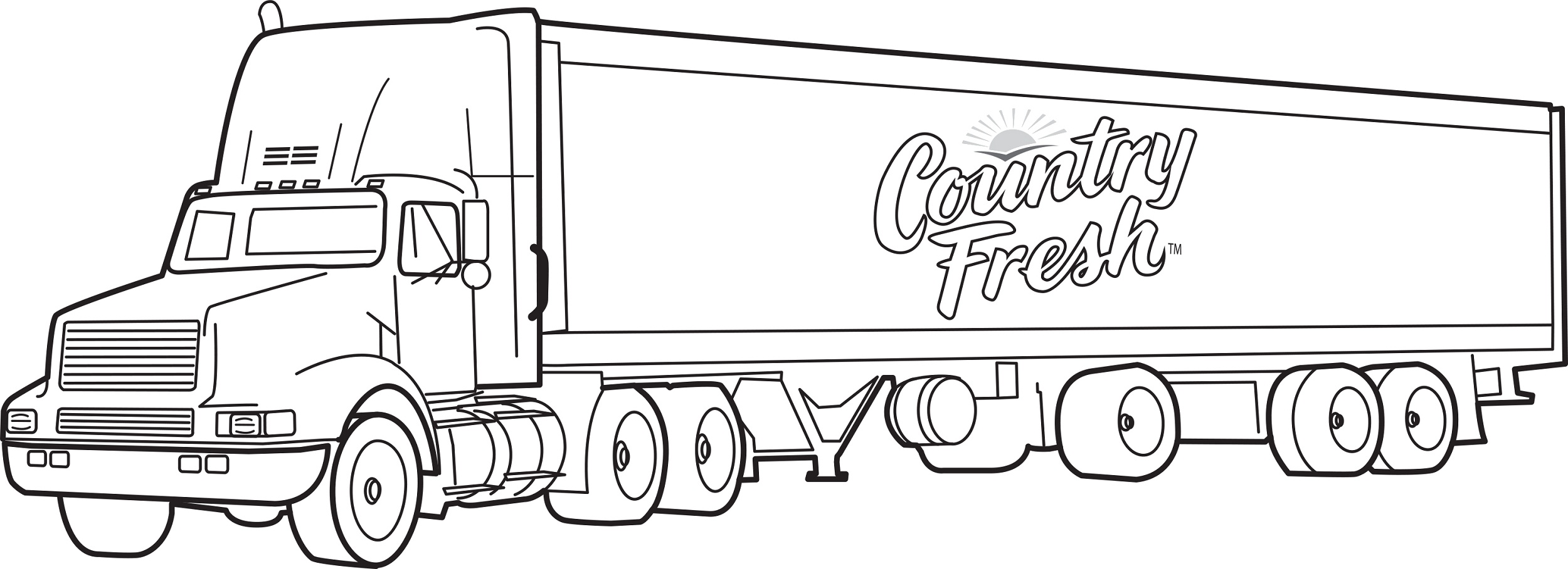 mack truck coloring pages - photo #48