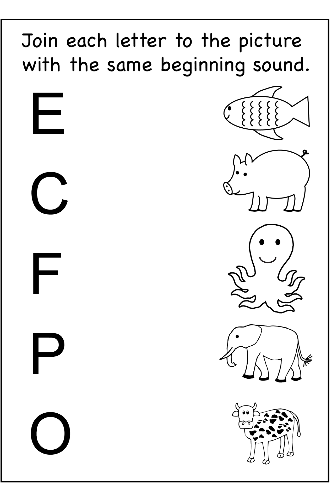 Free Printable Toddler Activity Sheets