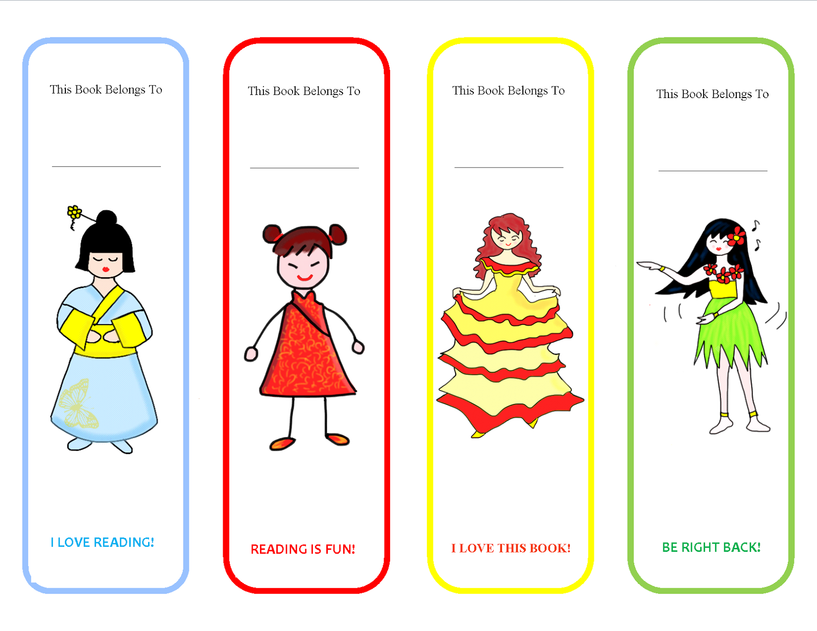 printable bookmarks funny