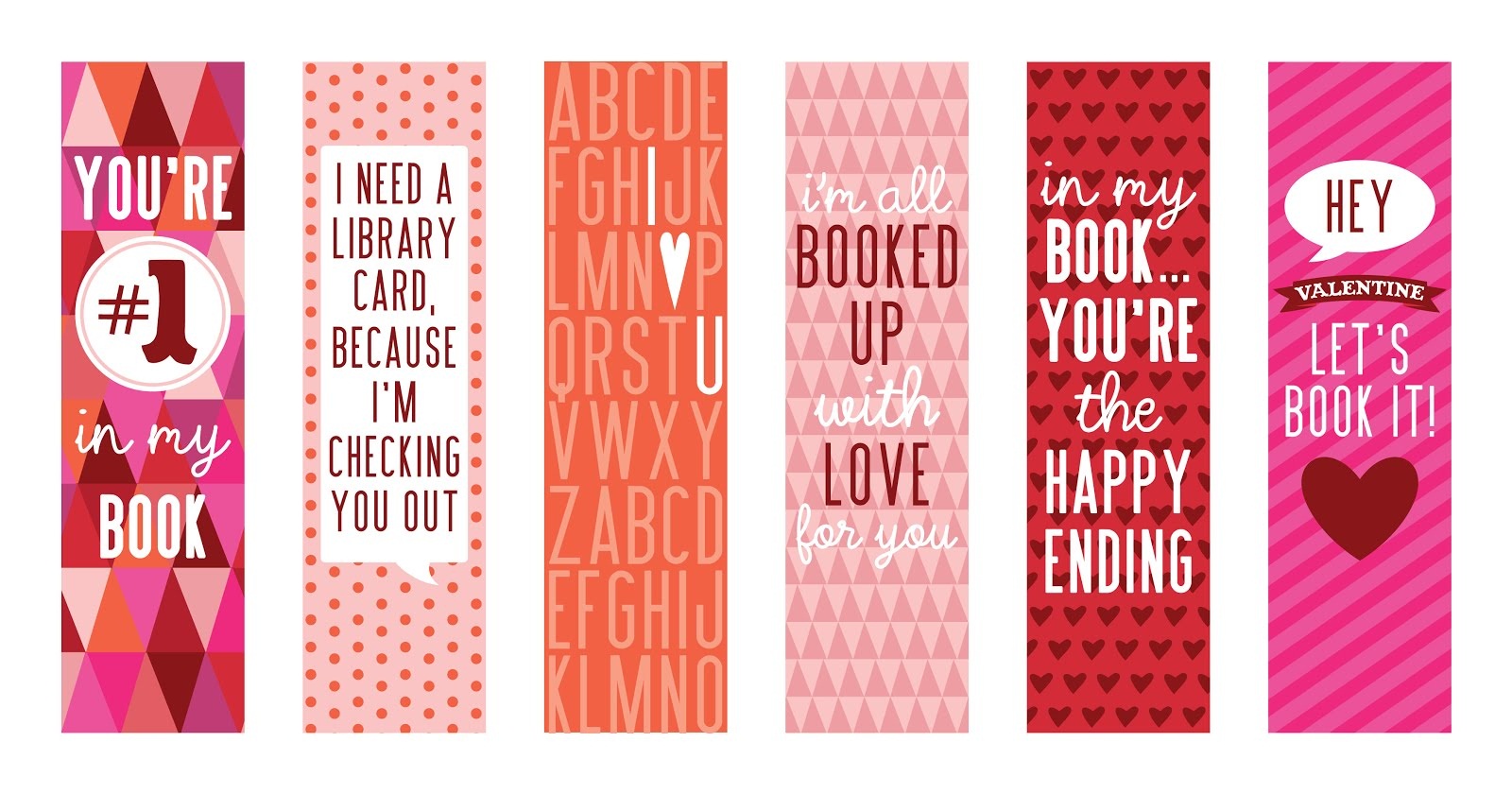 printable bookmarks pink