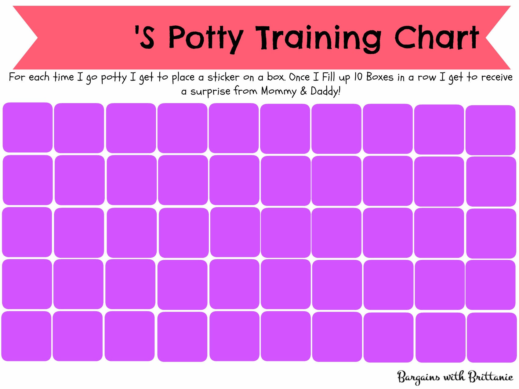 printable potty chart purple