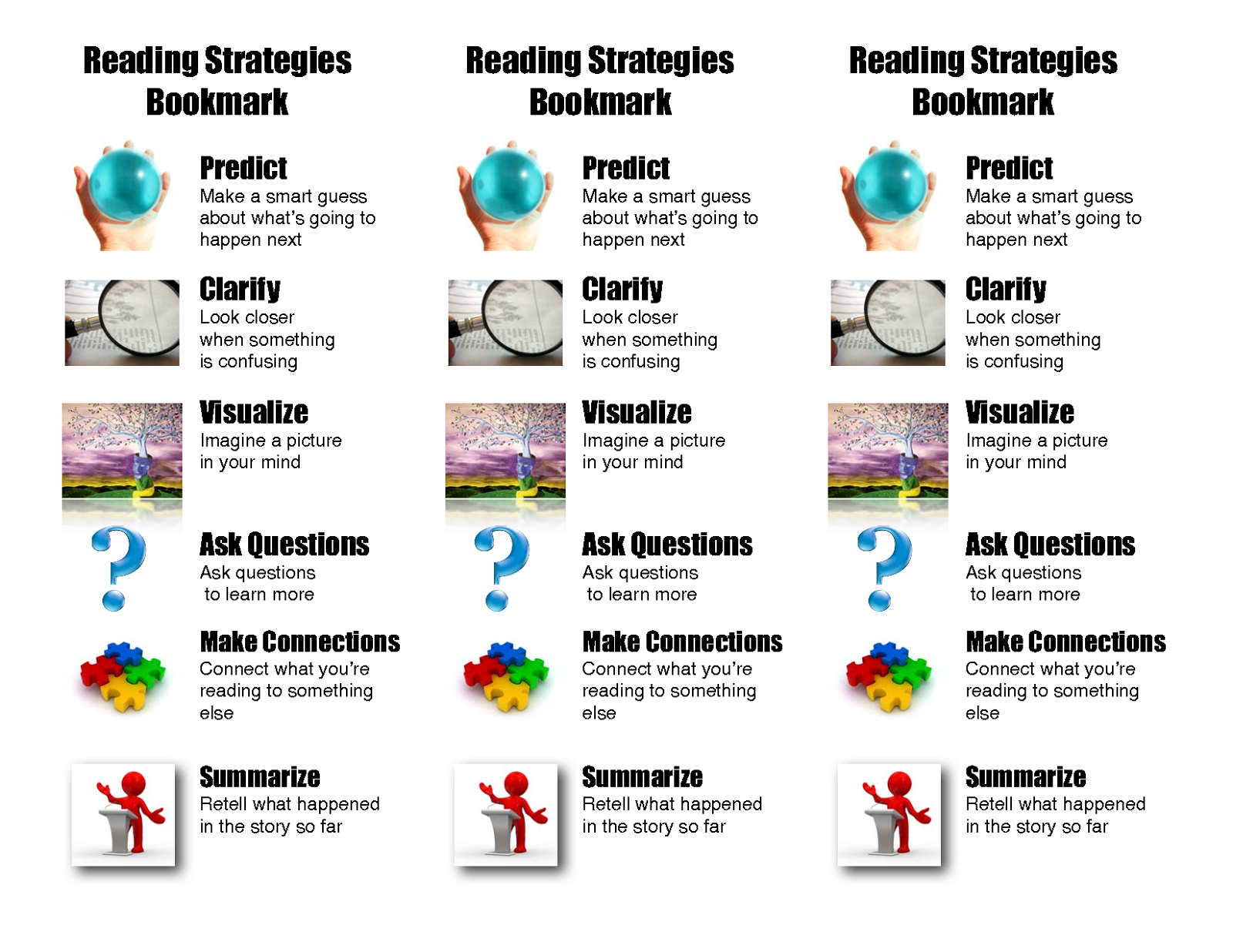 reading strategies free