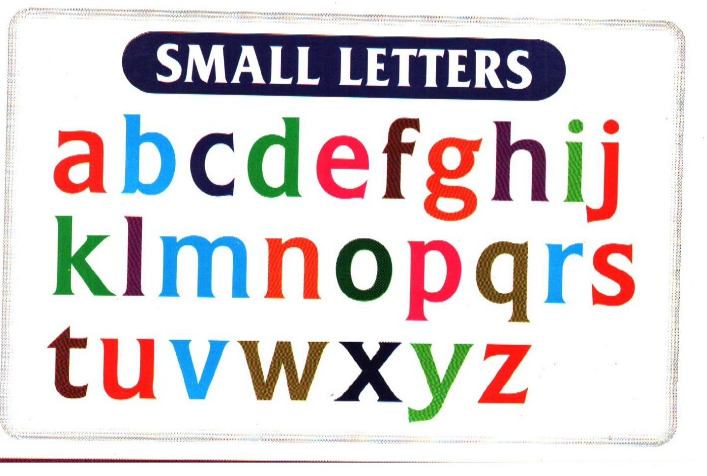 small alphabet letters for kids