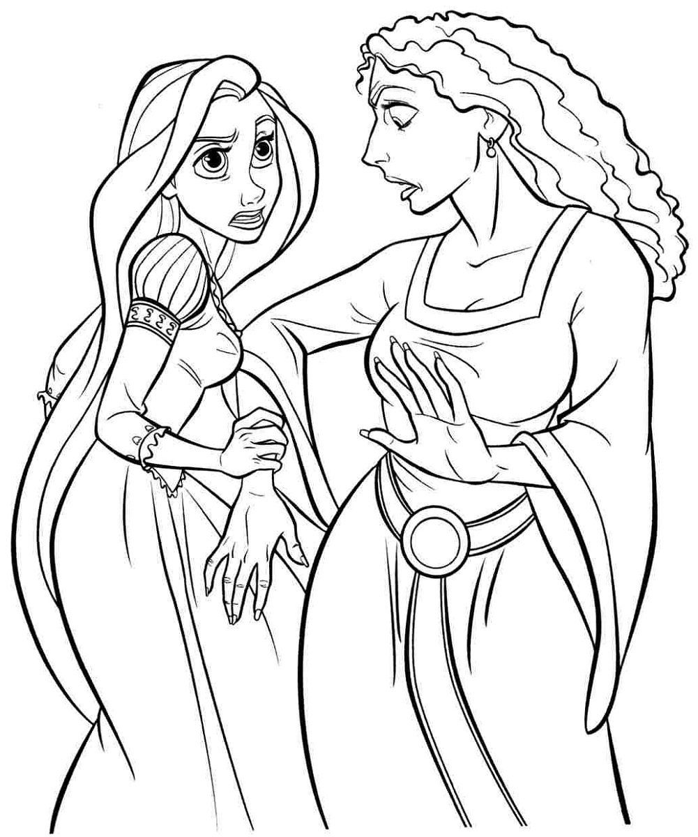 25 Printable Disney Rapunzel Coloring Pages PNG COLORIST