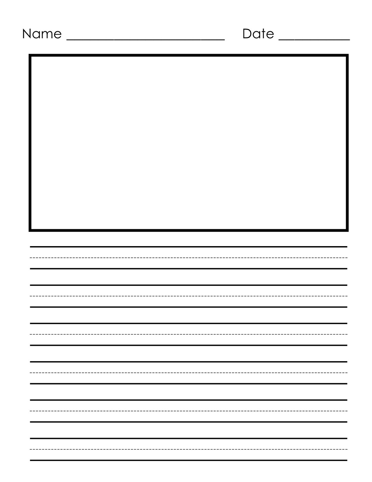 Primary writing paper   super teacher worksheets