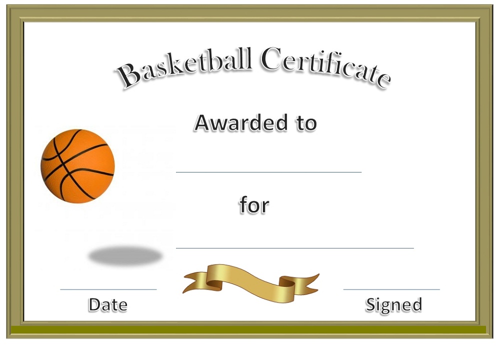 basketball award certificates 2016