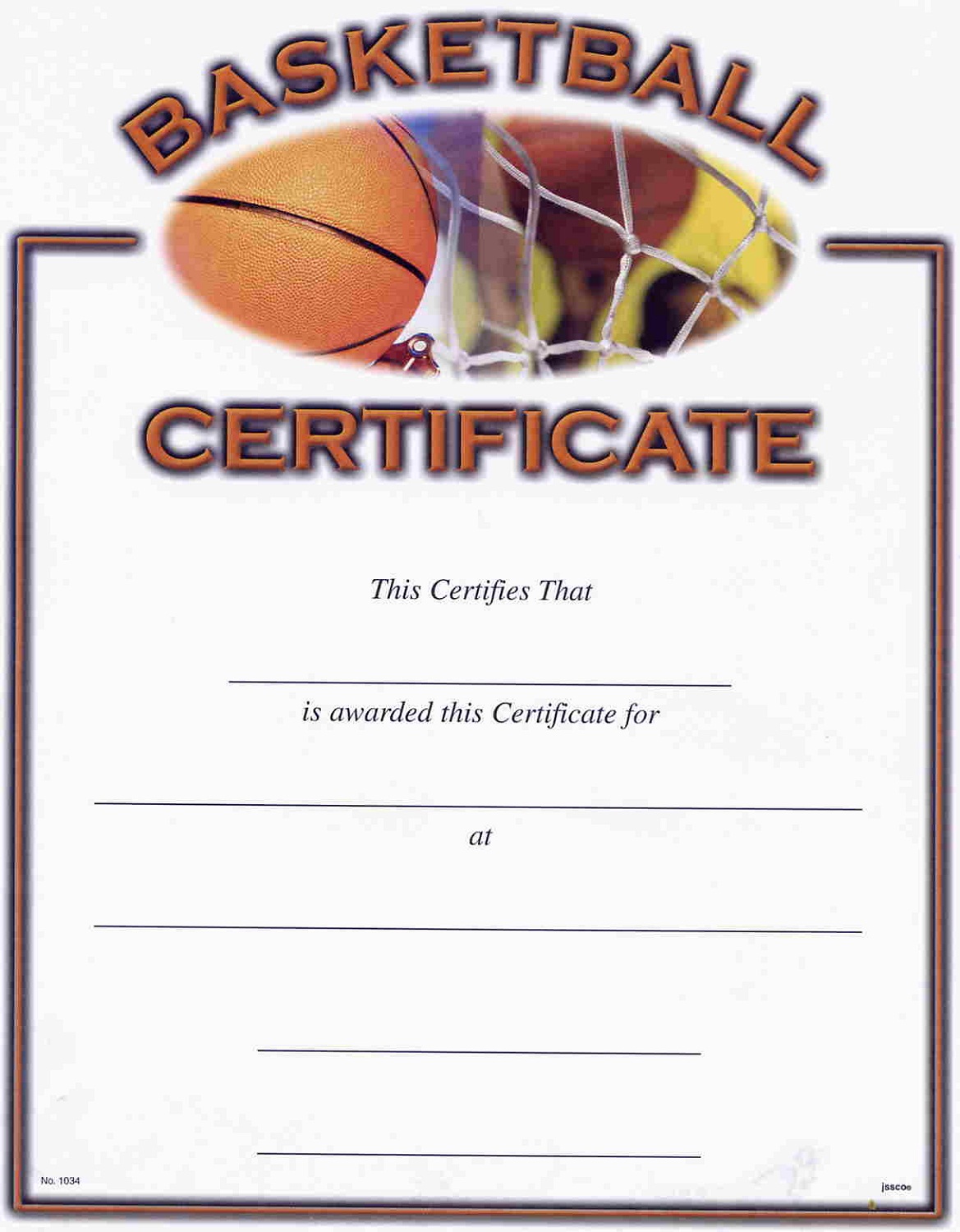 basketball award certificates free