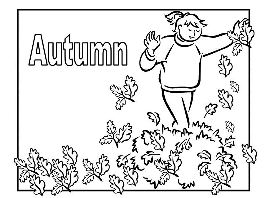 fall coloring pages fall leaves