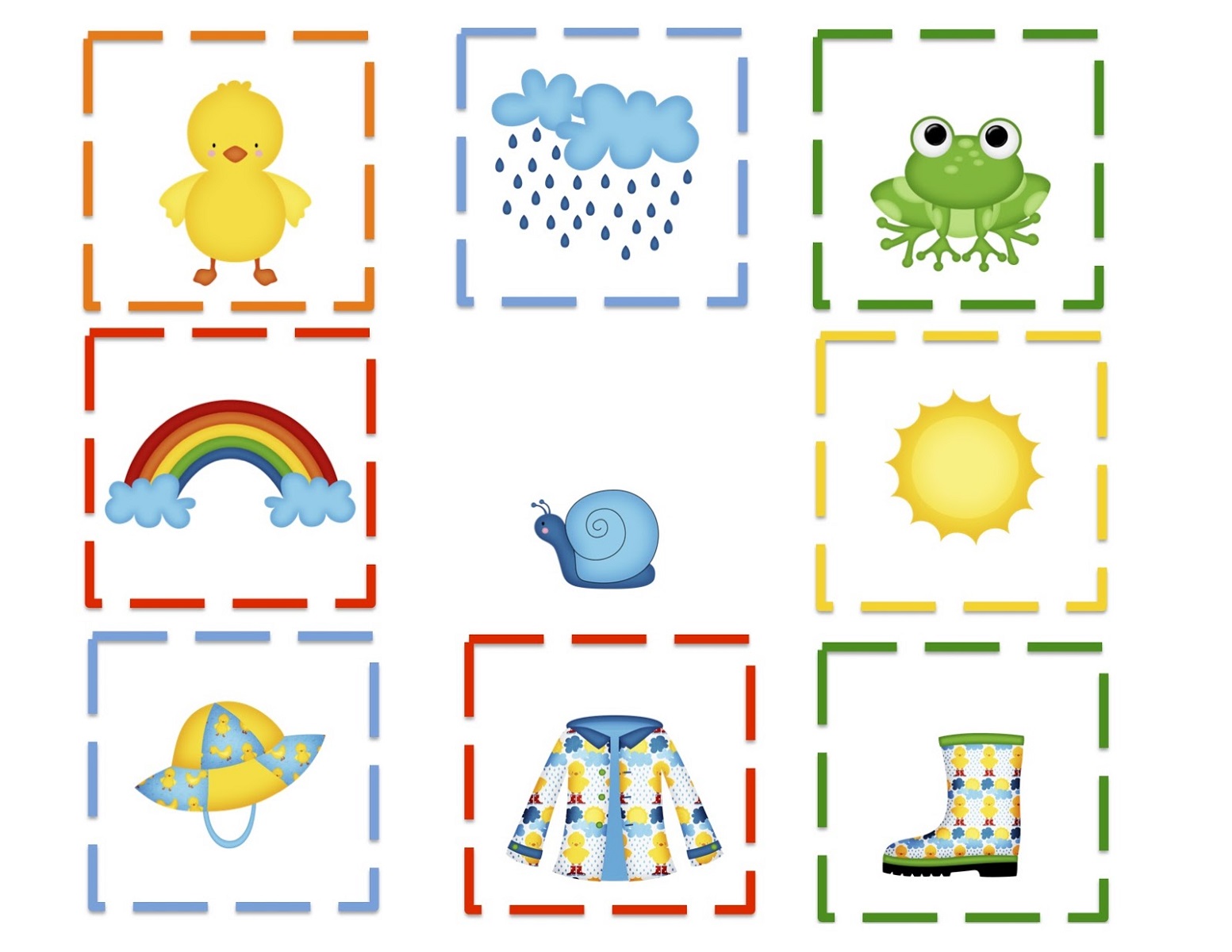 free preschool printables colorful