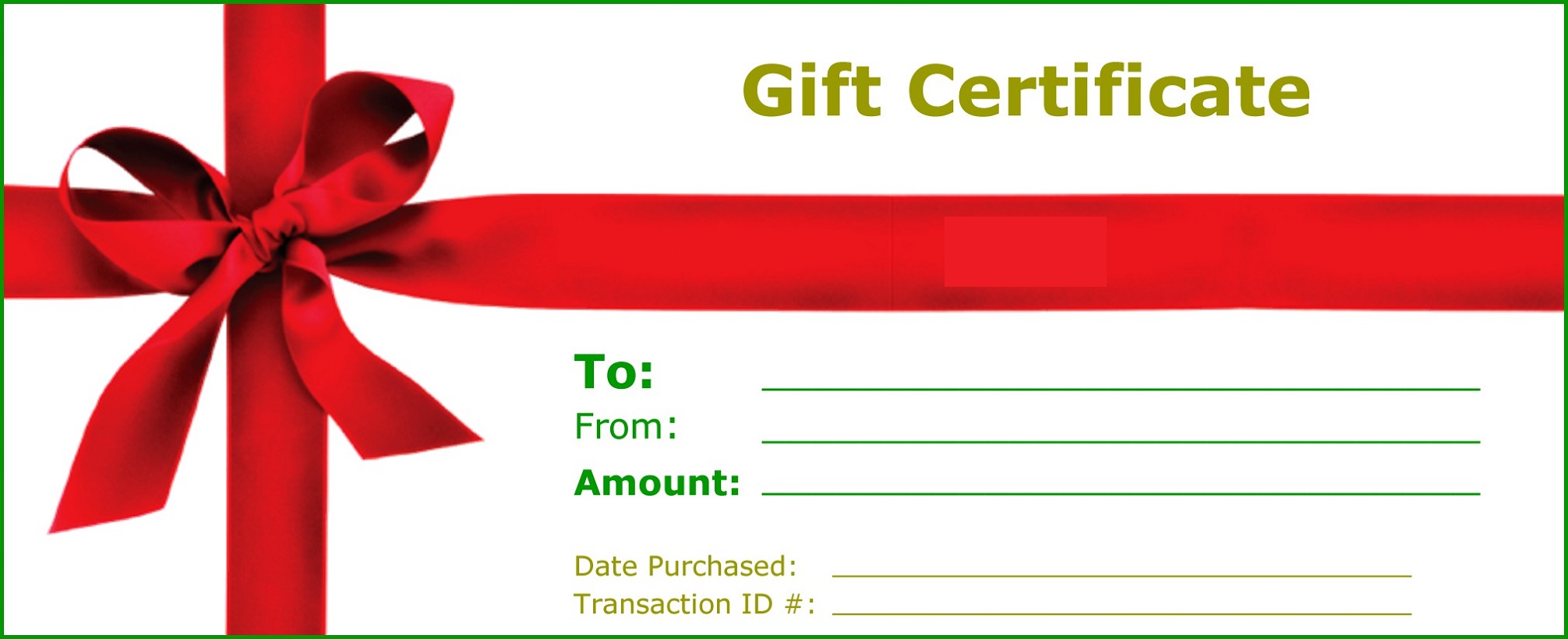 gift certificate template elegant