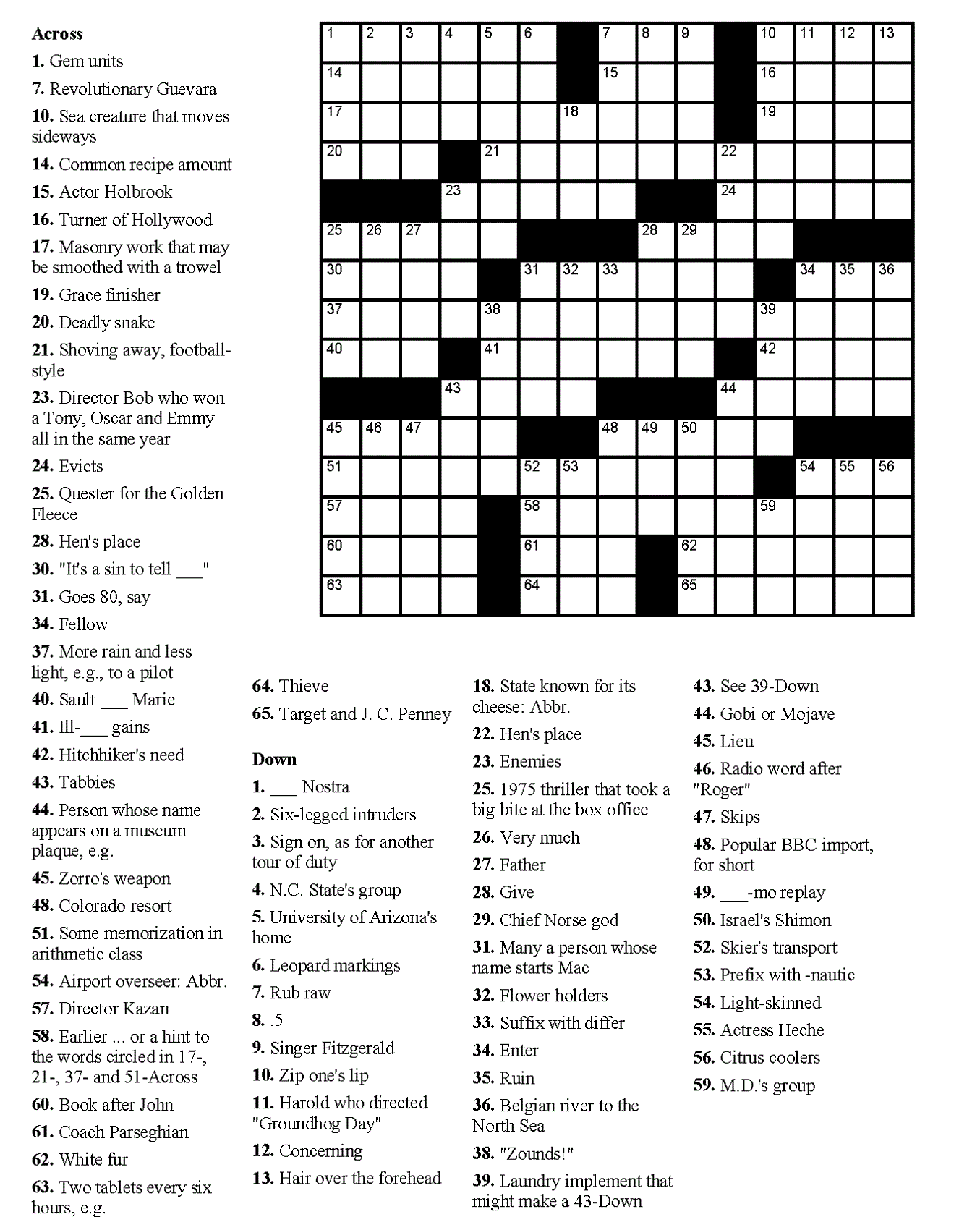 Adult Crosswords 120