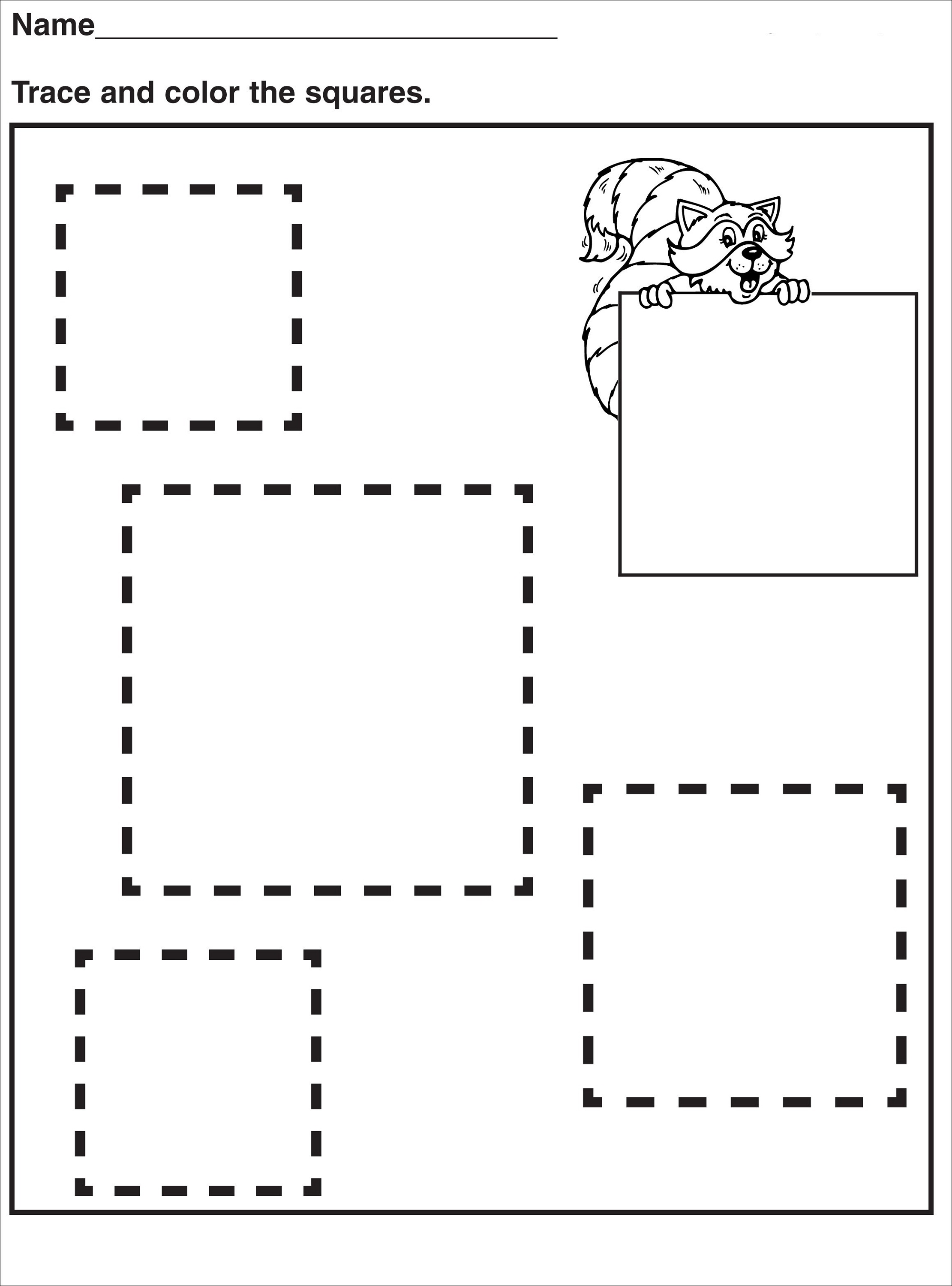 Tracing Pages for Preschool | Activity Shelter