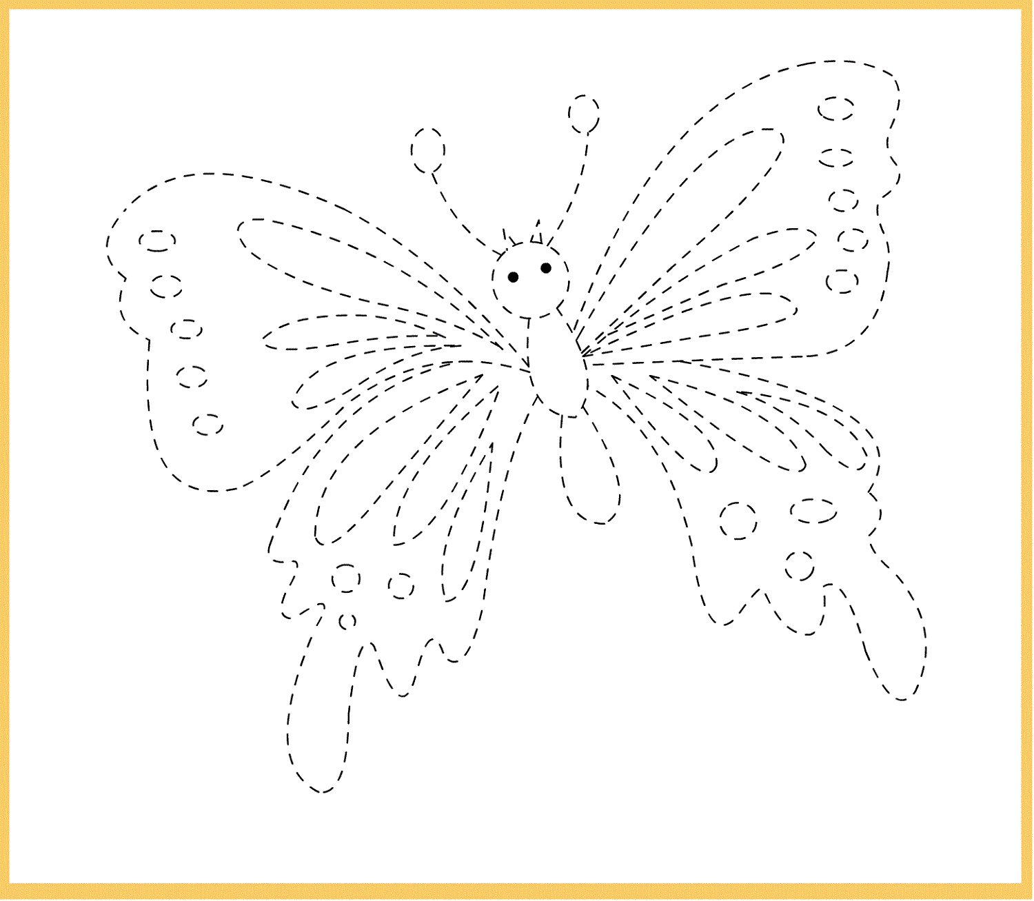 tracing pages butterfly