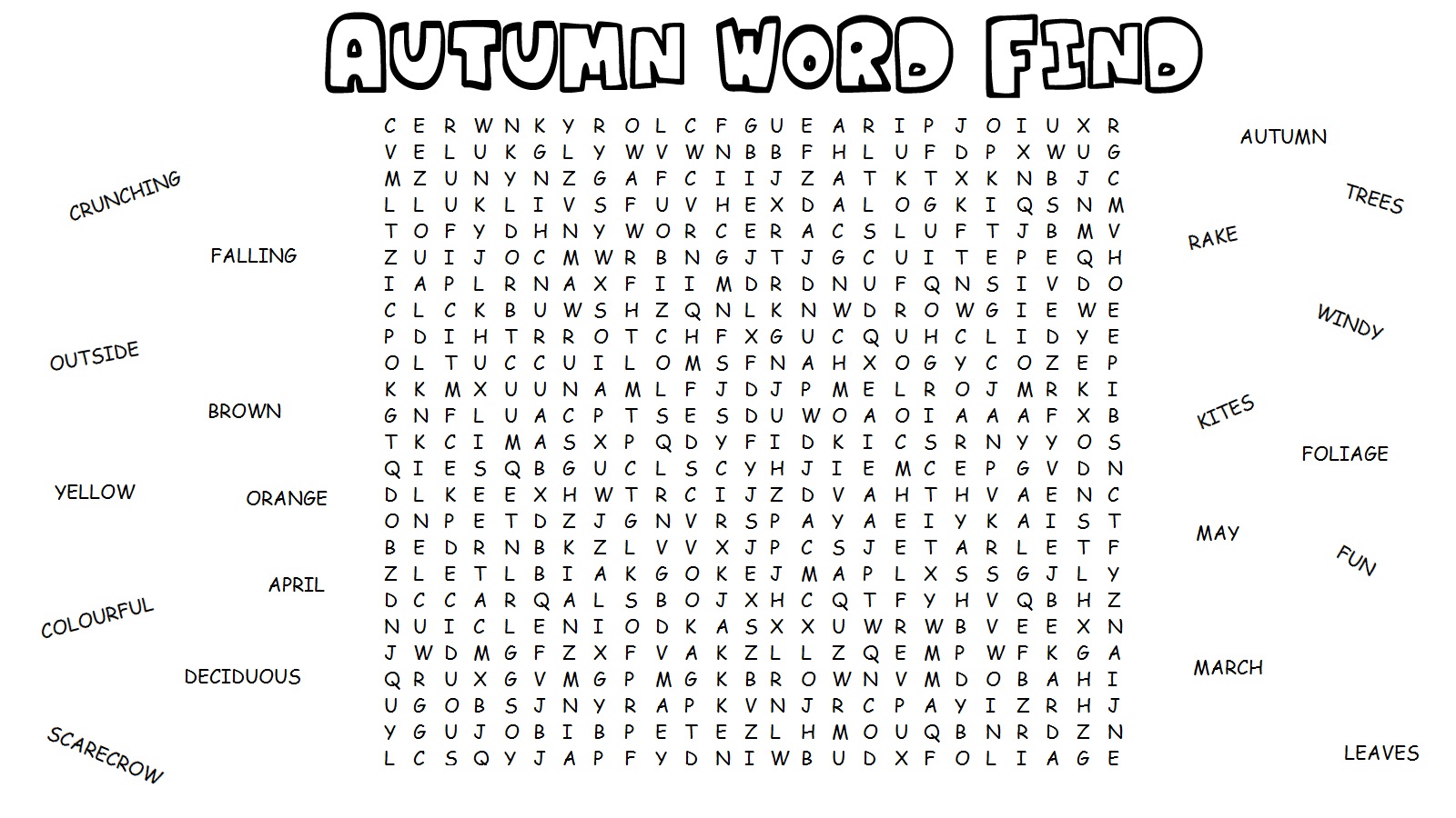 Word Search for Kids | Activity Shelter