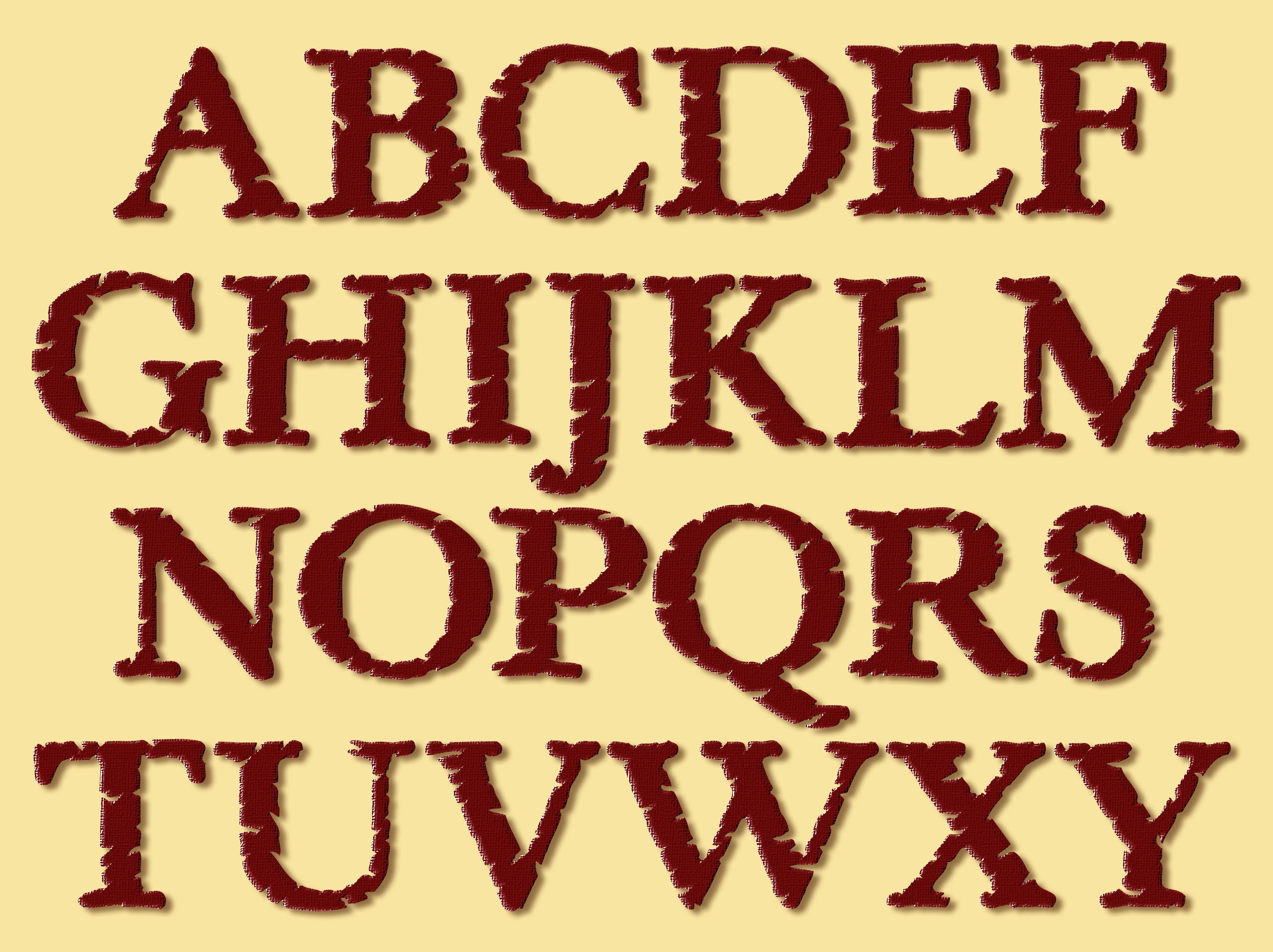 alphabet capital letters interesting