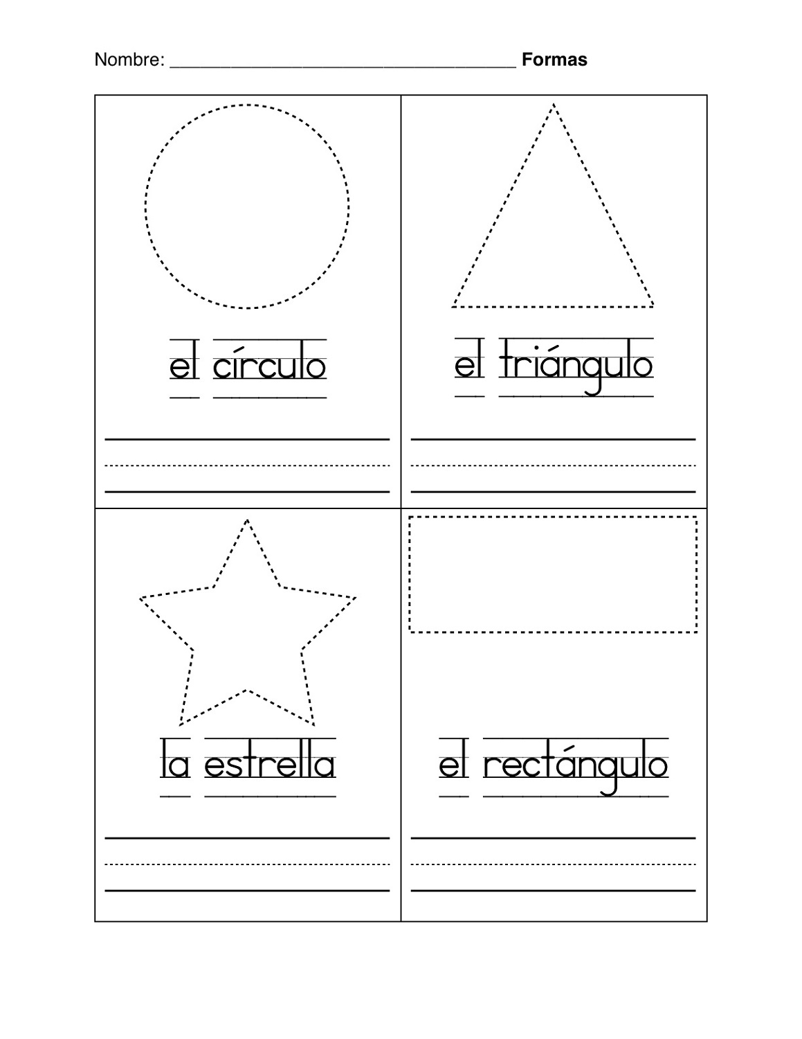 basic shapes worksheets for practice