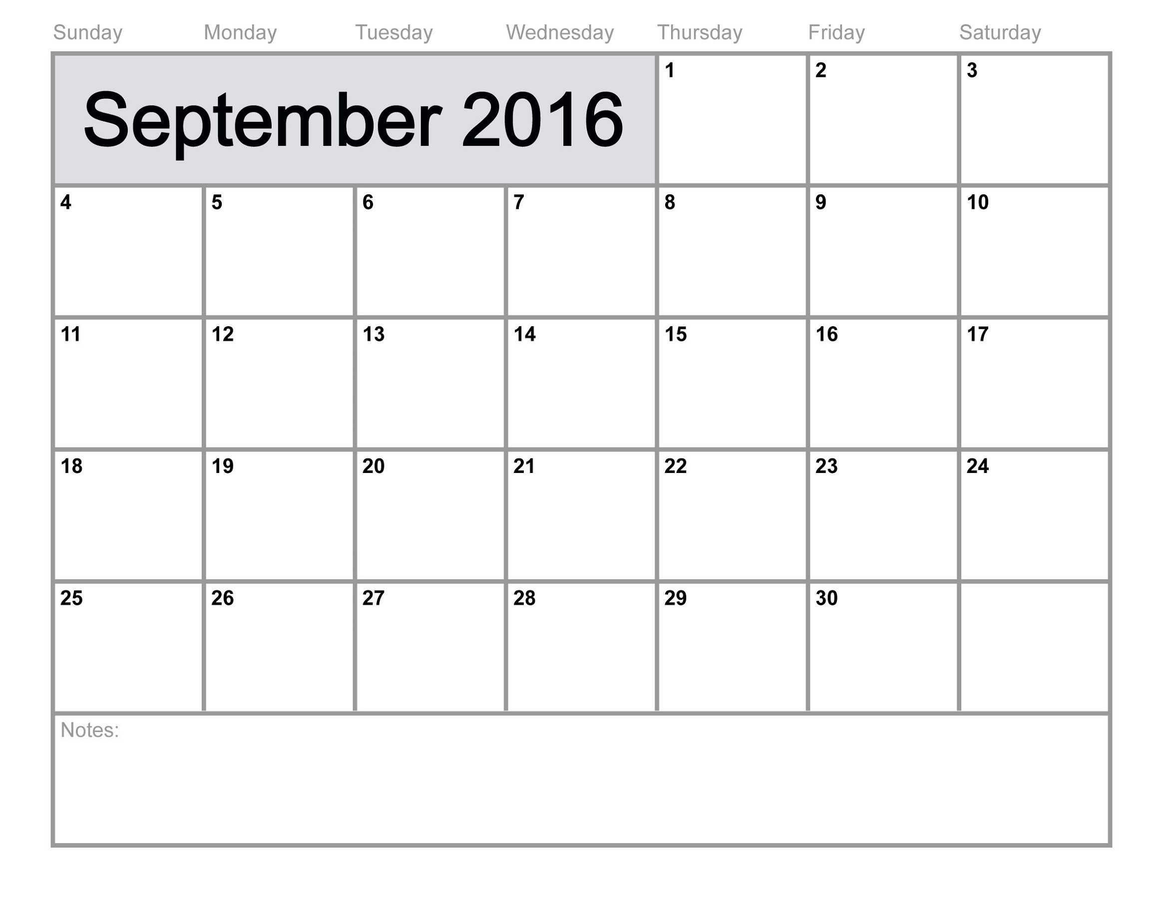 calendar 2016 printable september