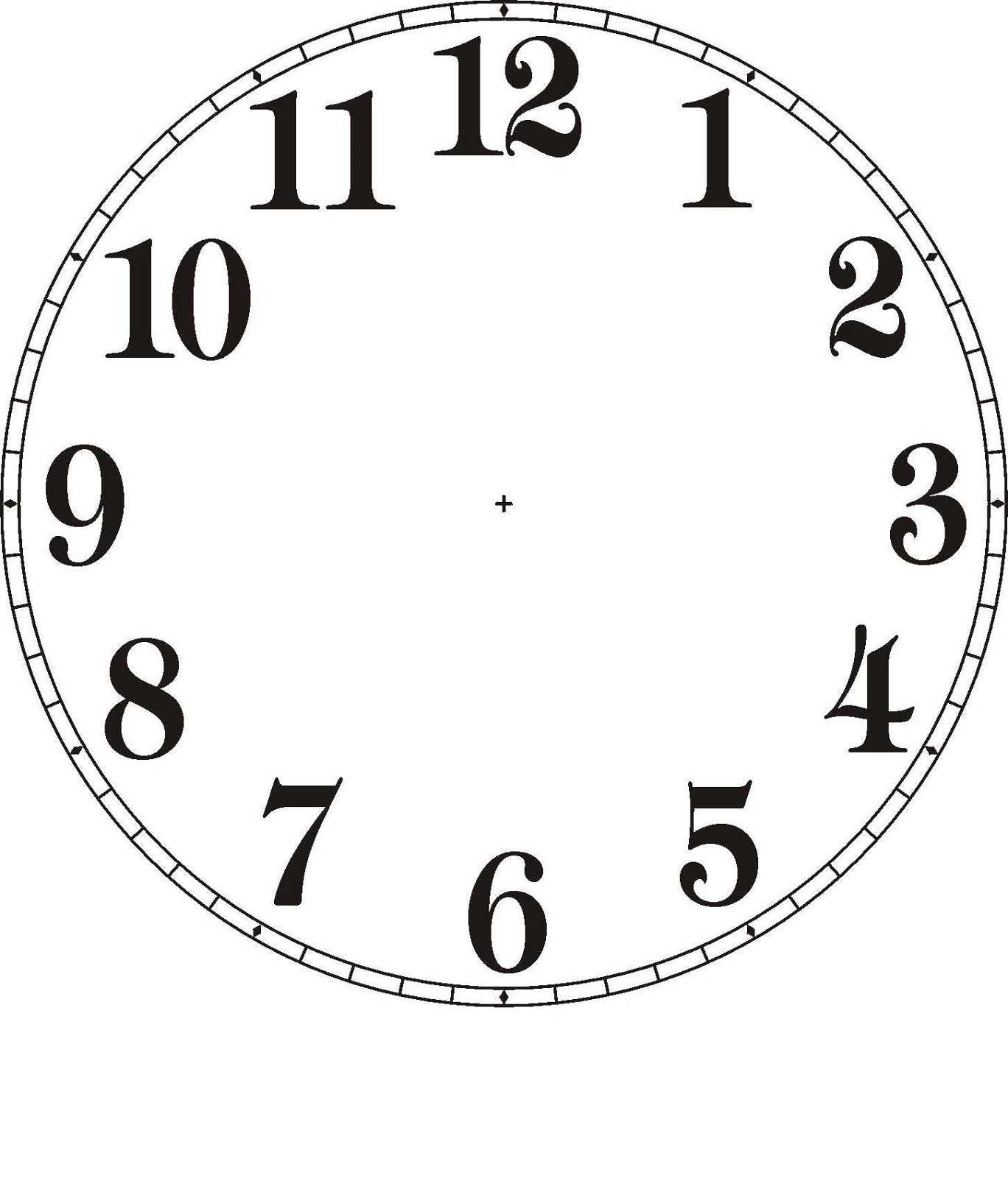 clock face templates design