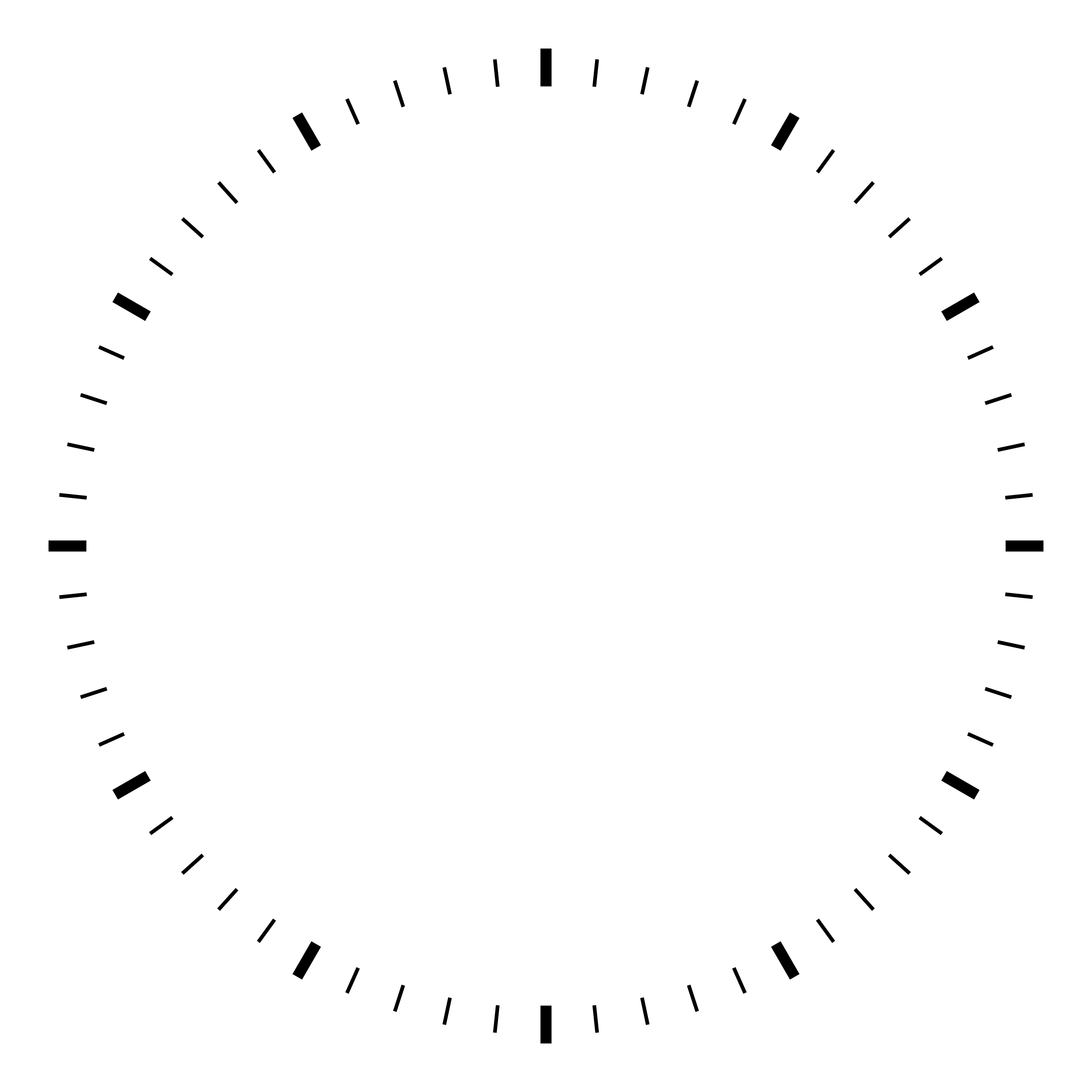 clock face templates simple