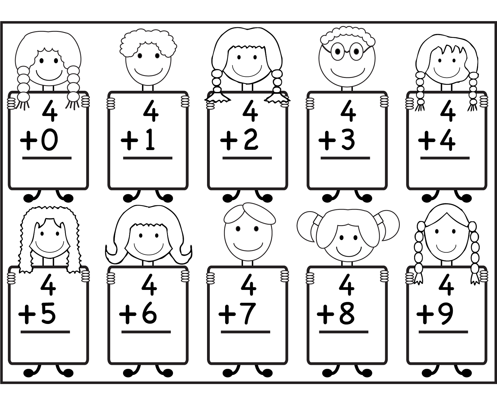 fun sheets for math for children