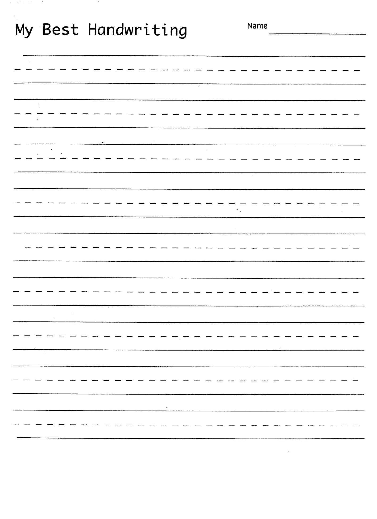 Free Printable Print Handwriting Worksheets