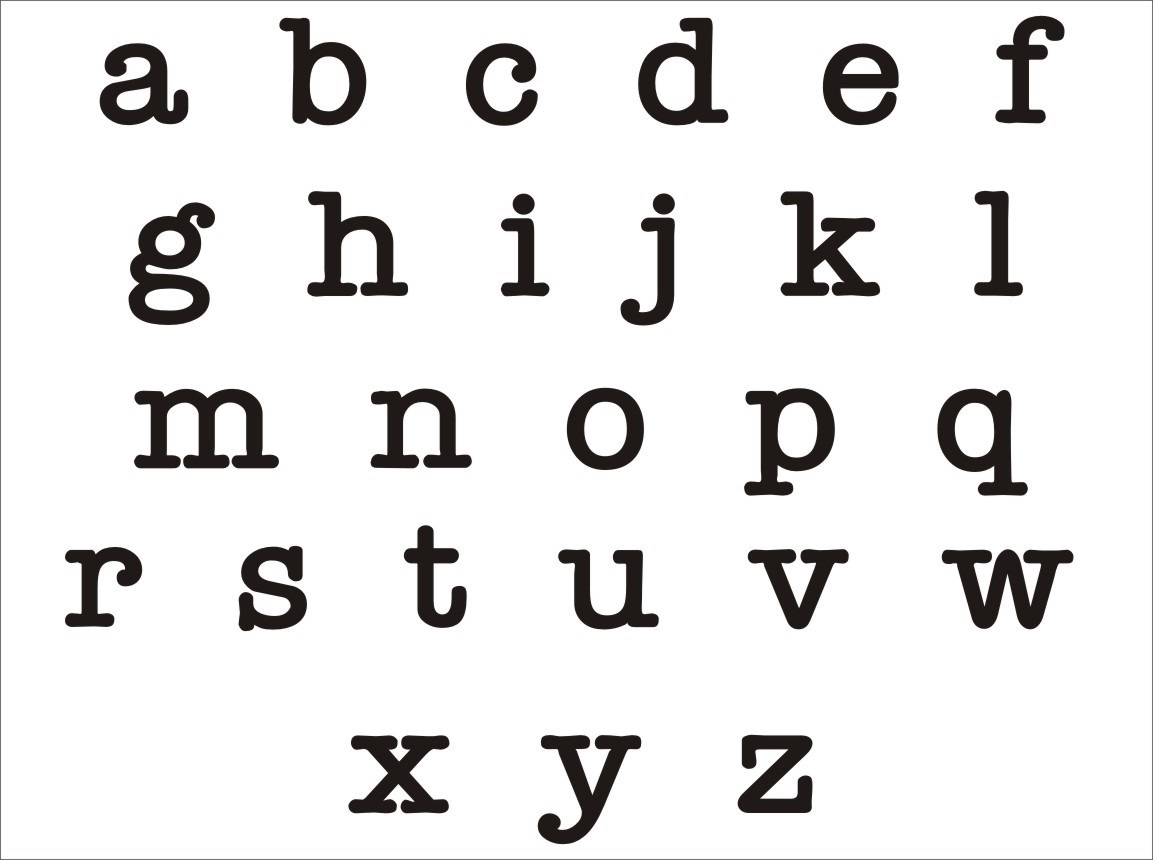 Lowercase Printable Alphabet Letters