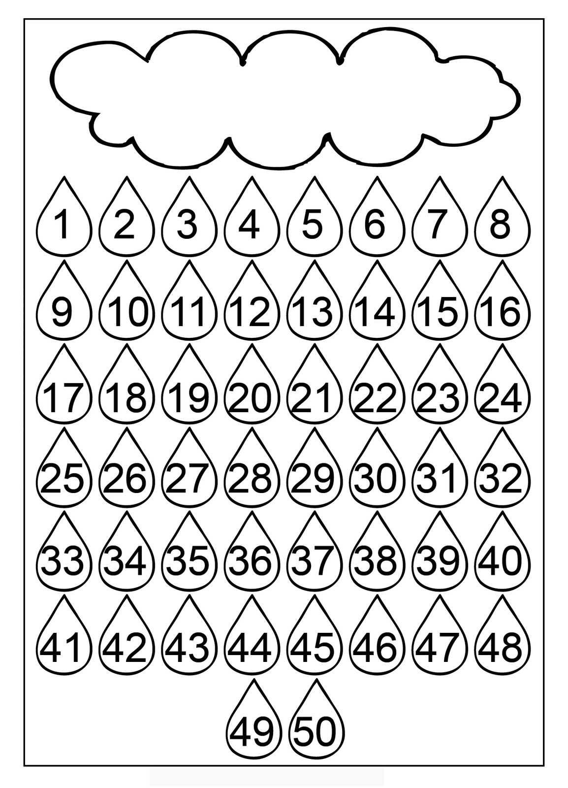 number chart 1-50 for kids