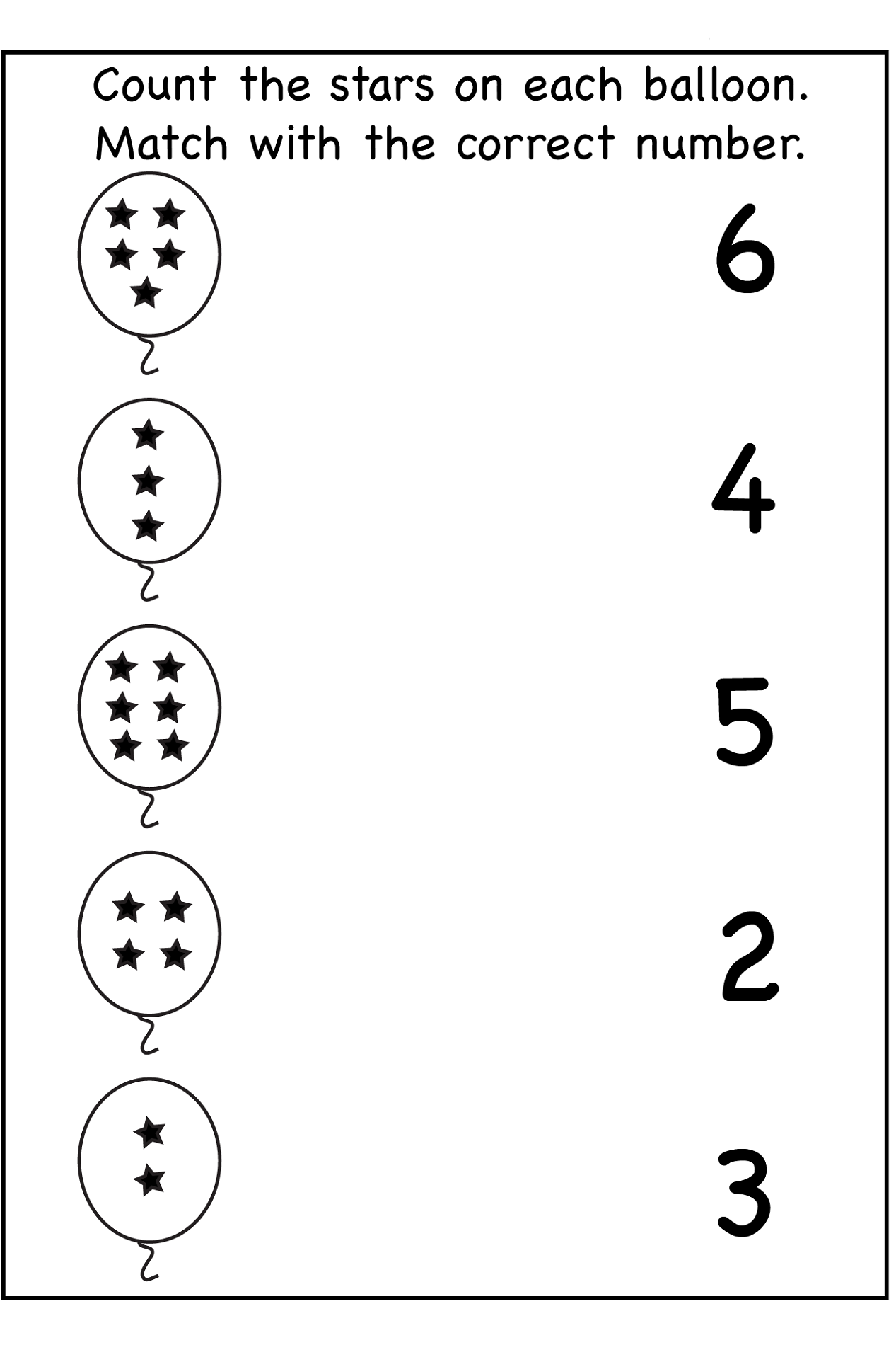 Numbers For Pre K Worksheet