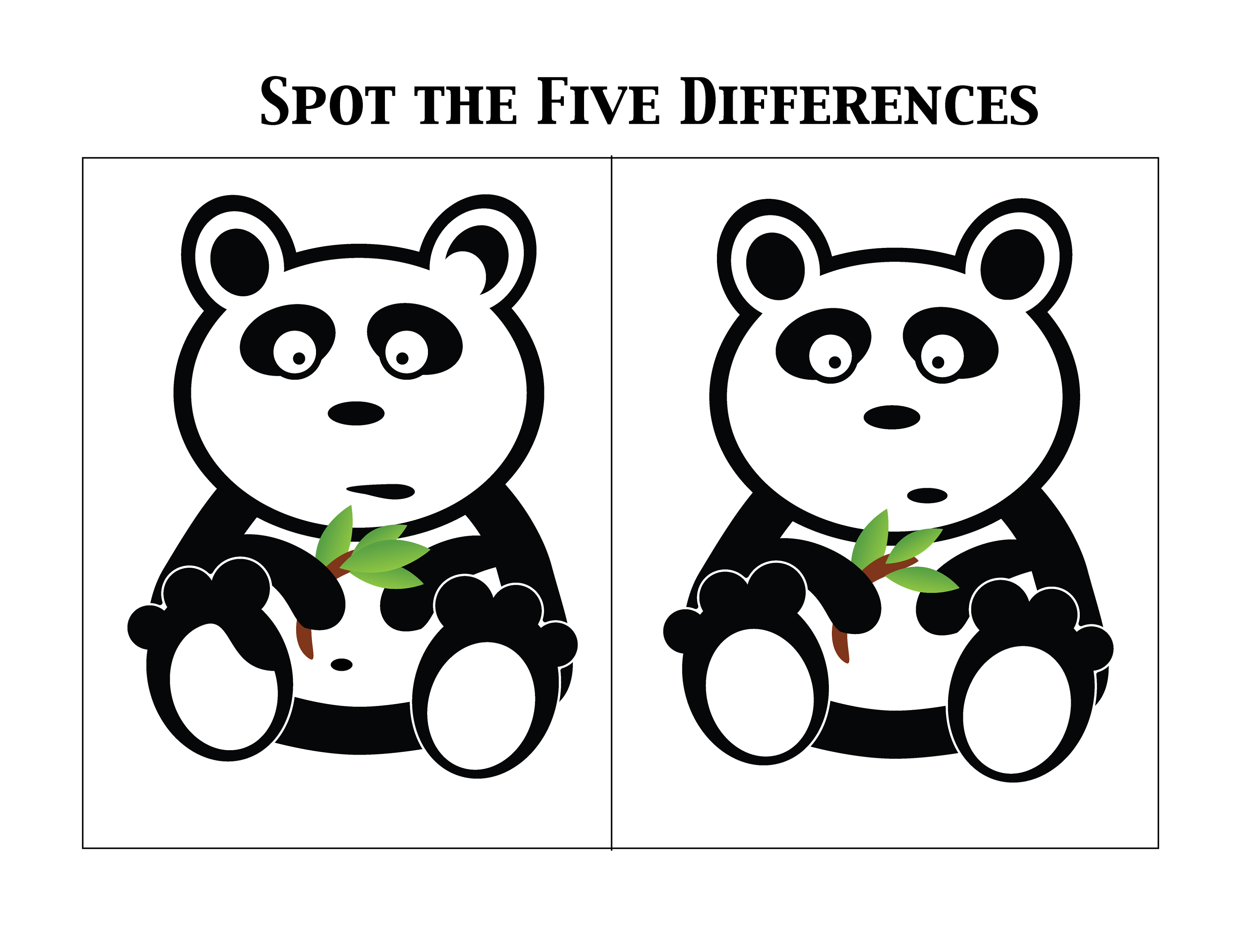 Spot the Difference Worksheets Activity Shelter