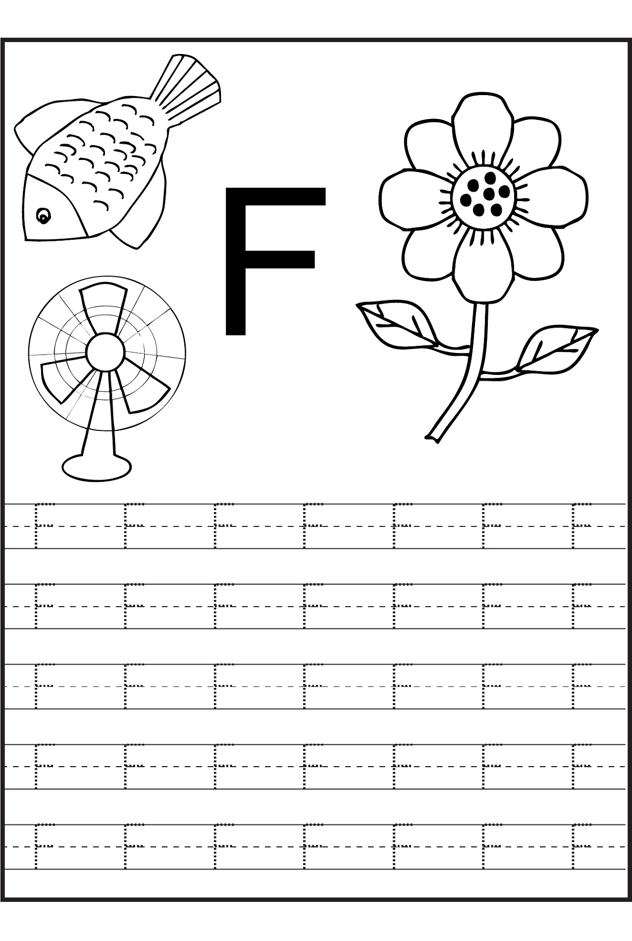 Trace the Letters Worksheets | Activity Shelter