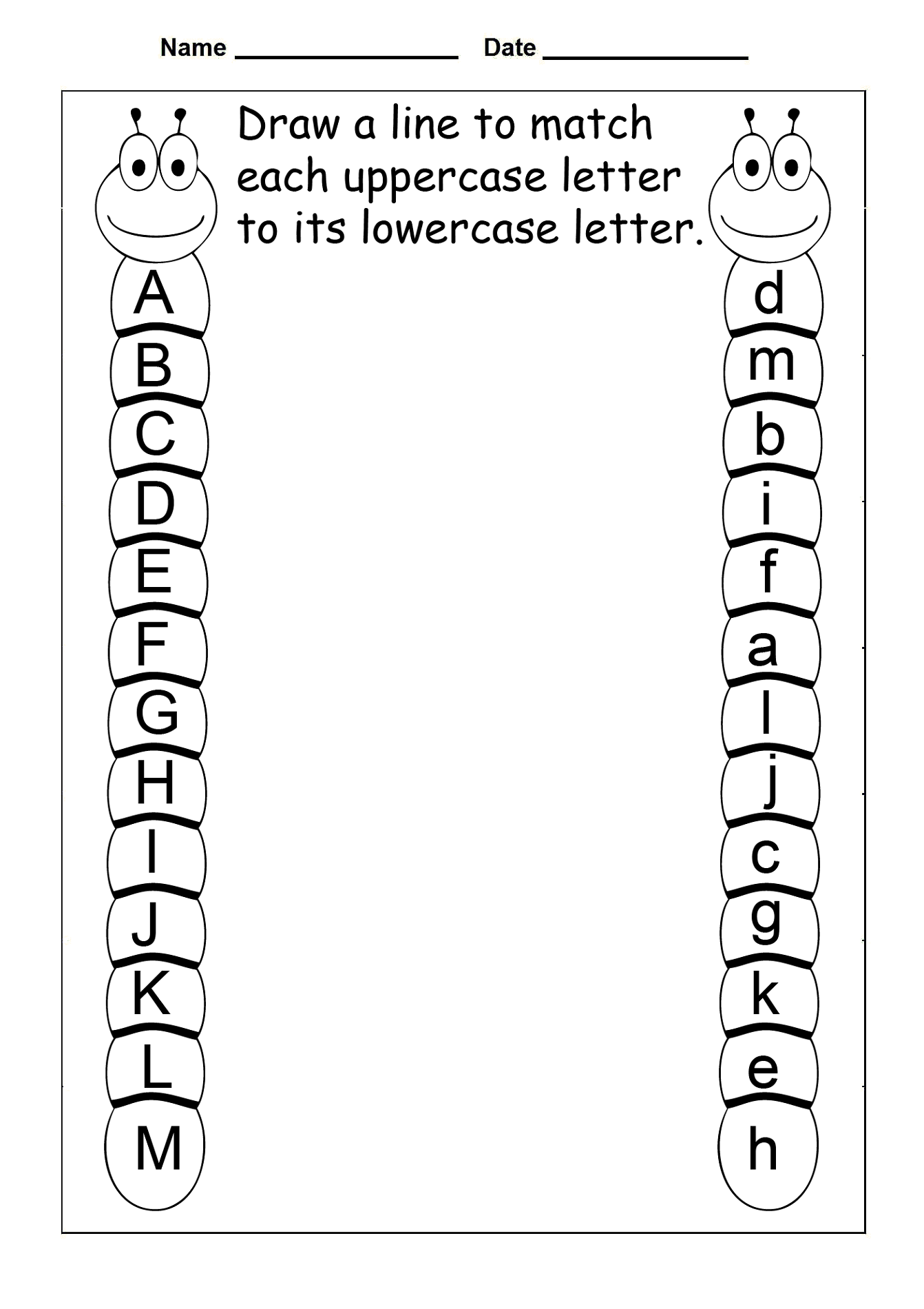 Printable Uppercase And Lowercase Letters Activity Shelter